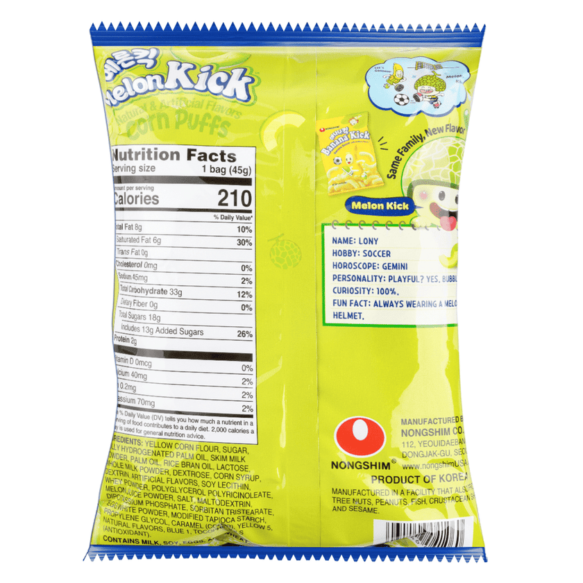 Nongshim Melon Kick (45G) [Best Before Date: 2026.10.26]