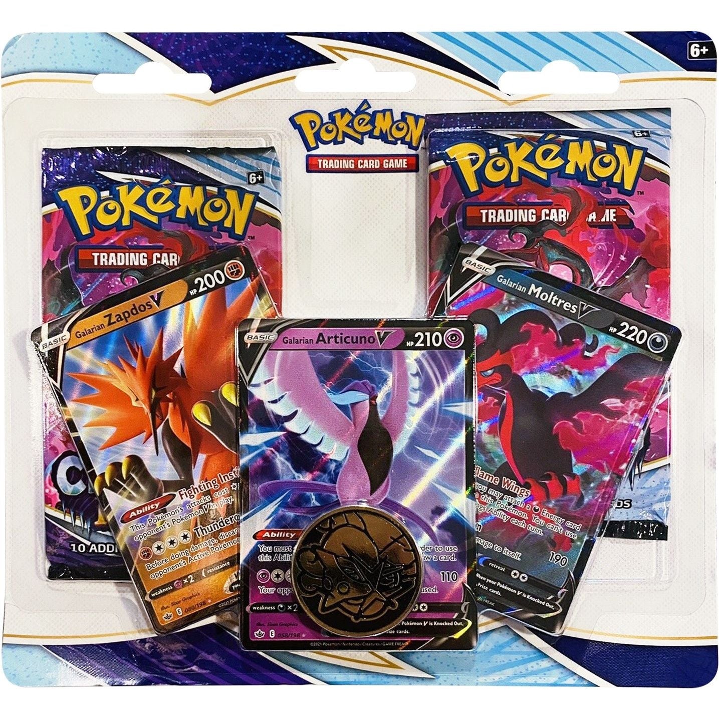 Chilling Reign 2 Pack Blister [Galarian Zapdos V, Articuno V, Moltres V]