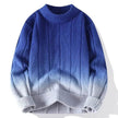 Fall Winter Gradient High-grade woolen Pullover Sweater for Men