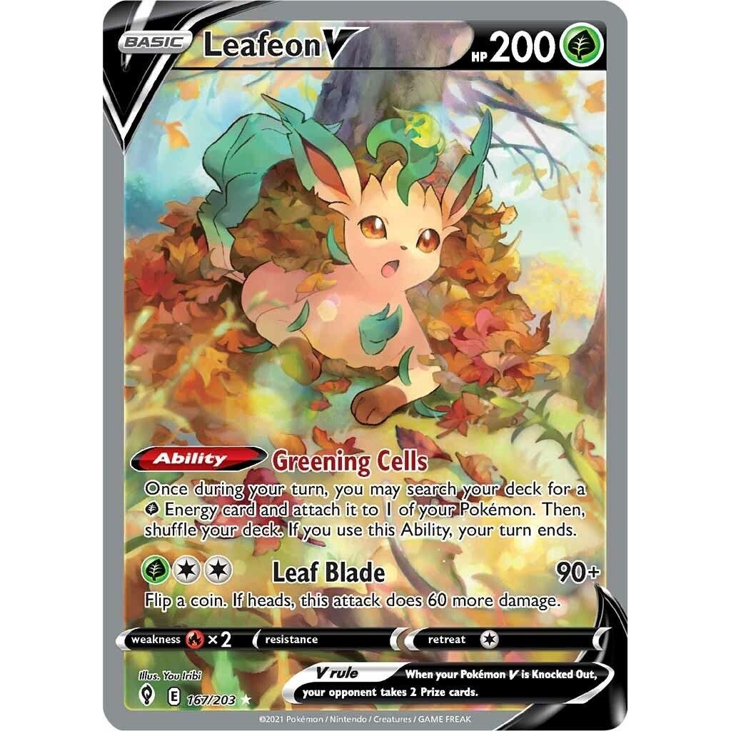 Leafeon V (Alternate Full Art) (167/203) (SWSH07)