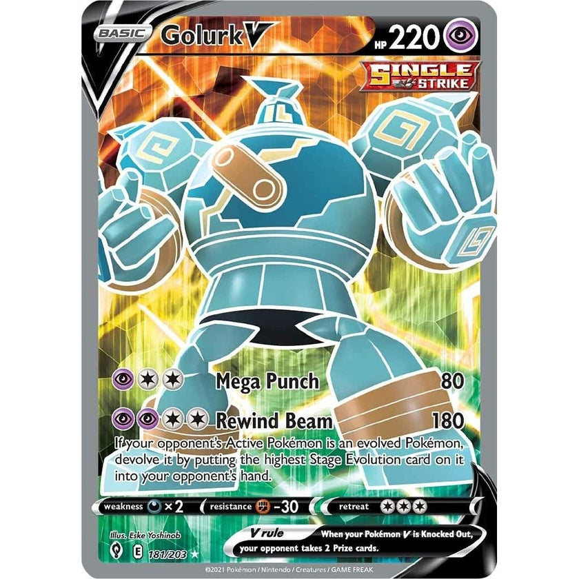 Golurk V (Full Art) (181/203) (SWSH07)