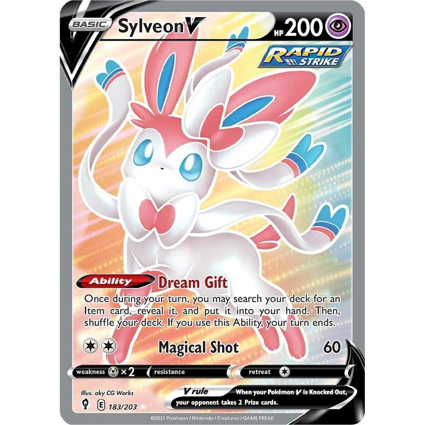 Sylveon V (Full Art) (183/203) (SWSH07)