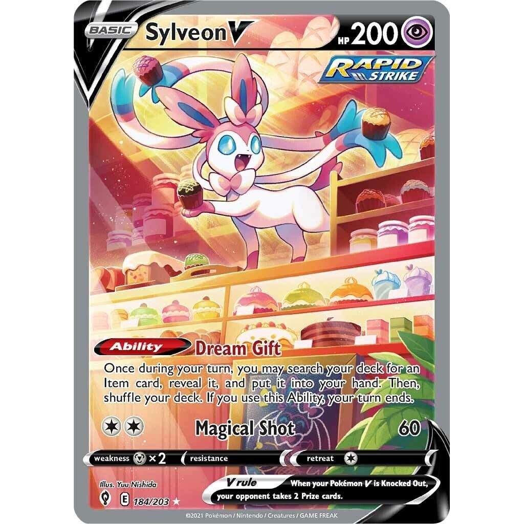 Sylveon V (Alternate Full Art) (184/203) (SWSH07)