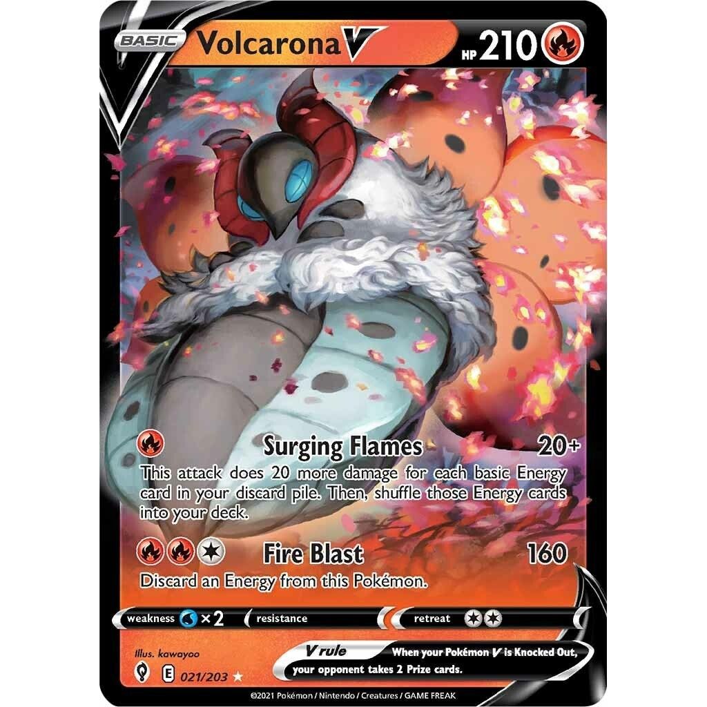 Volcarona V (021/203) (SWSH07)