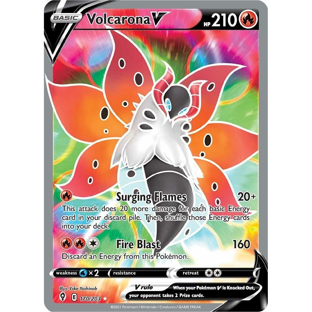 Volcarona V (Full Art) (170/203) (SWSH07)