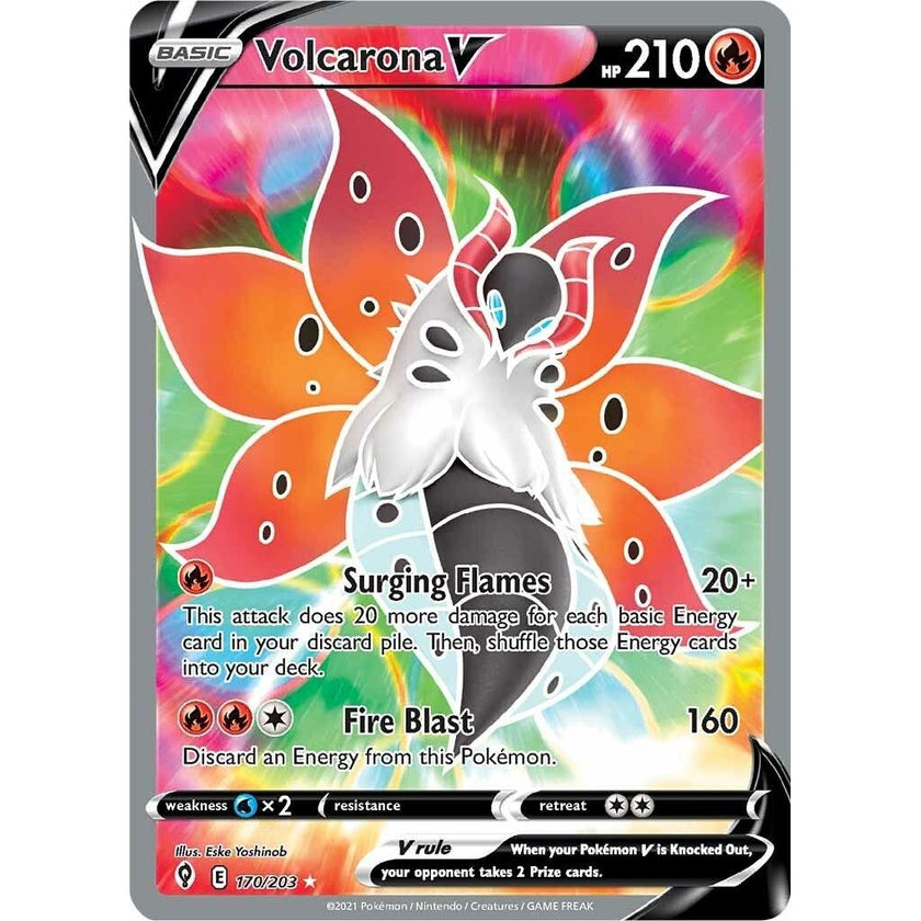 Volcarona V (Full Art) (170/203) (SWSH07)