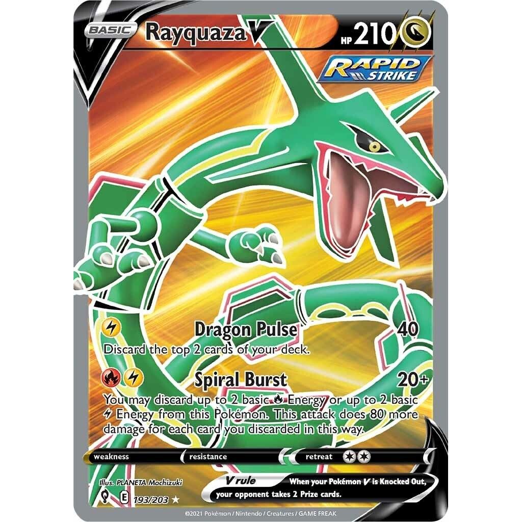 Rayquaza V (Full Art) (193/203) (SWSH07)