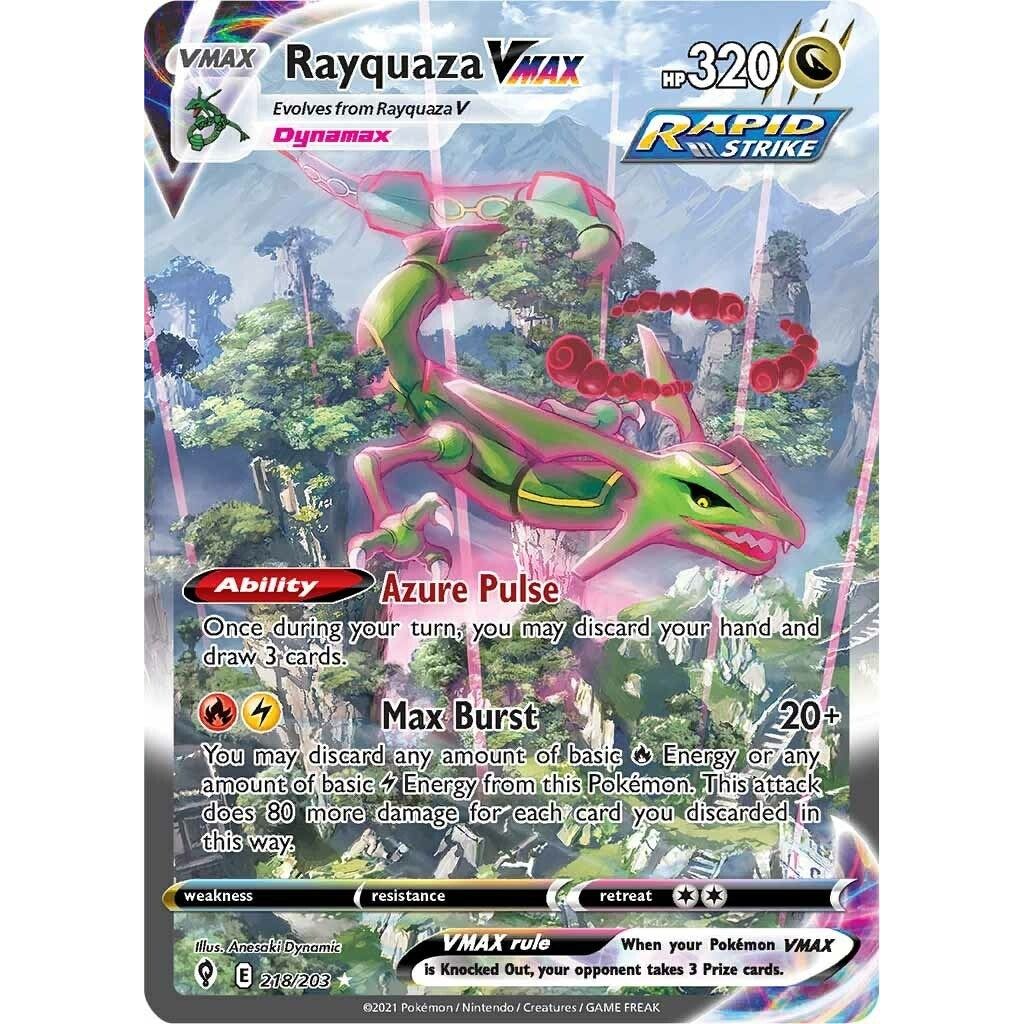 Rayquaza VMAX (Alternate Art Secret) (218/203) (SWSH07)