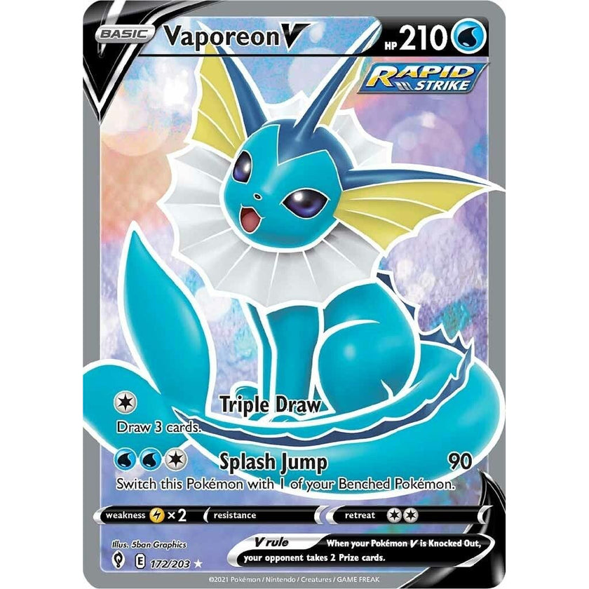 Vaporeon V (Full Art) (172/203) (SWSH07)