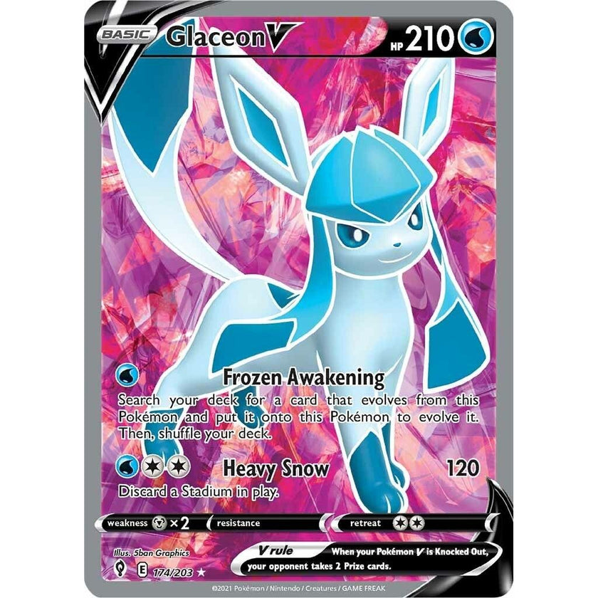 Glaceon V (Full Art) (174/203) (SWSH07)