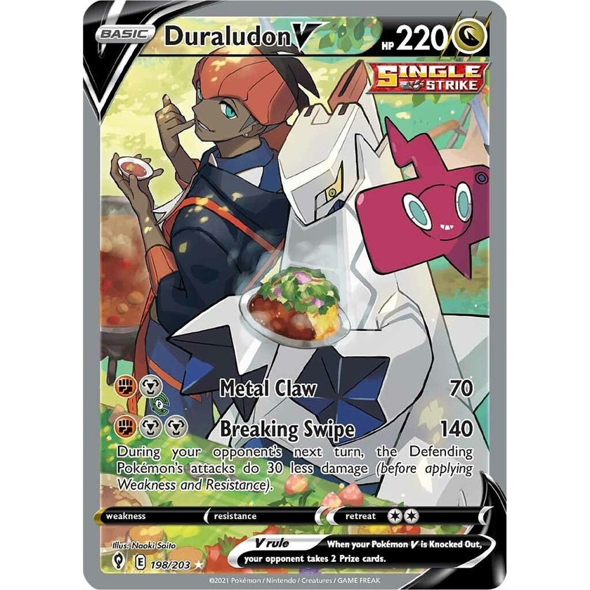 Duraludon V (Alternate Full Art) (198/203) (SWSH07)