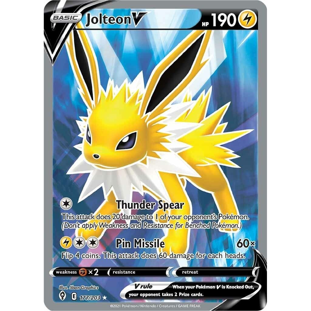 Jolteon V (Full Art) (177/203) (SWSH07)