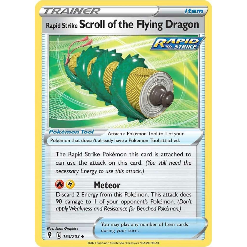 Rapid Strike Scroll of the Flying Dragon (153/203) (SWSH07)