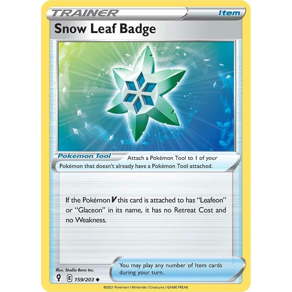 Snow Leaf Badge (159/203) (SWSH07)