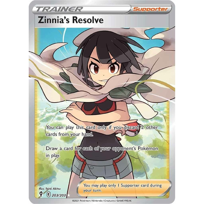Zinnia's Resolve (Full Art) (203/203) (SWSH07)