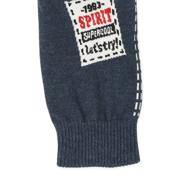 西松屋 ELFINDOLL 丸編みデニム風・恐竜ポケット柄サルエルレギンス 正規品