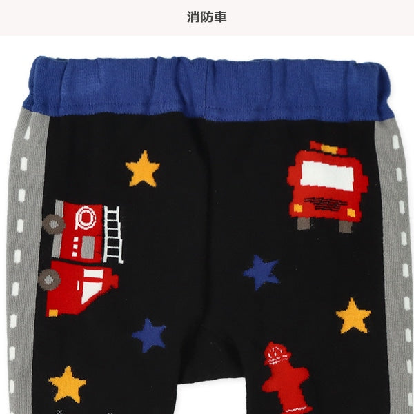 西松屋 ELFINDOLL 丸編みはたらくくるまサルエルレギンス 正規品