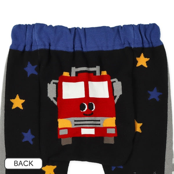 西松屋 ELFINDOLL 丸編みはたらくくるまサルエルレギンス 正規品