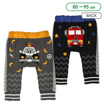 西松屋 ELFINDOLL 丸編みはたらくくるまサルエルレギンス 正規品