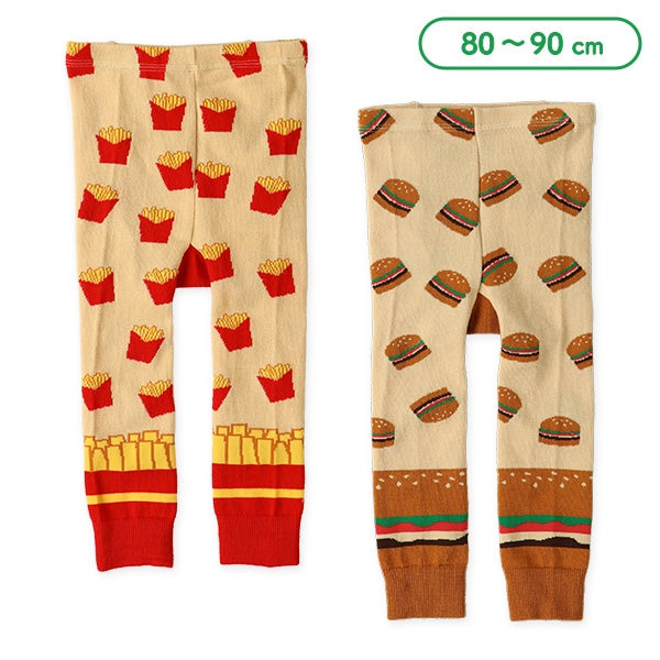 西松屋 総柄丸編みニットレギンス 正規品