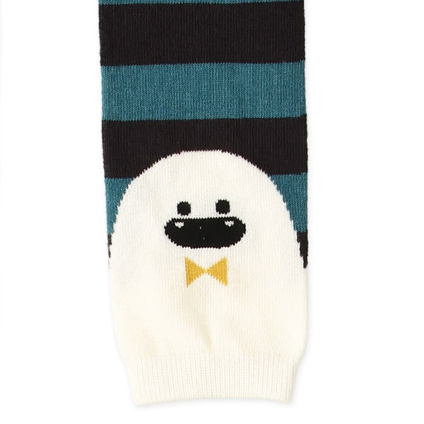 西松屋 ELFINDOLL 丸編みボーダーおばけ柄サルエルレギンス 正規品