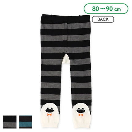 西松屋 ELFINDOLL 丸編みボーダーおばけ柄サルエルレギンス 正規品