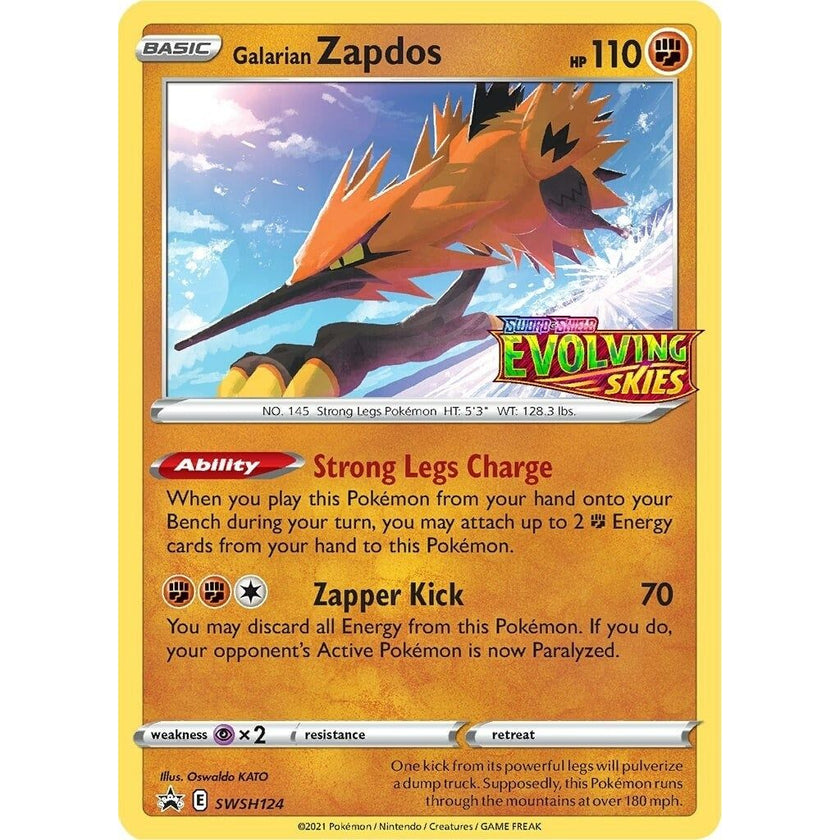 Galarian Zapdos - SWSH124 (Prerelease) (SWSH124) (SWSD)
