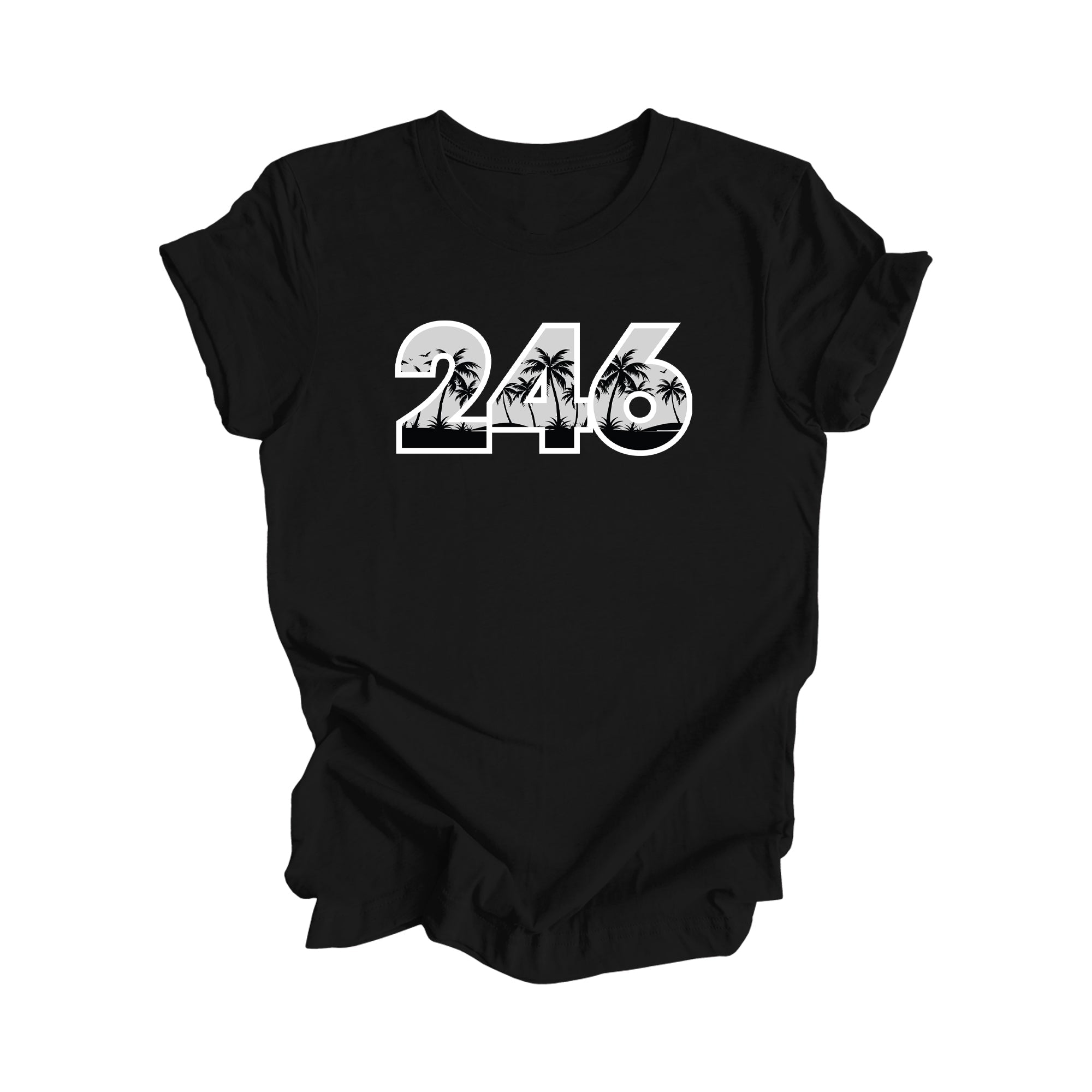 246 Bridgetown Barbados Area Code Beach Gift - Unisex T-Shirt - Inspired X
