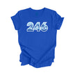 246 Bridgetown Barbados Area Code Beach Gift - Unisex T-Shirt - Inspired X