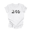246 Bridgetown Barbados Area Code Beach Gift - Unisex T-Shirt - Inspired X
