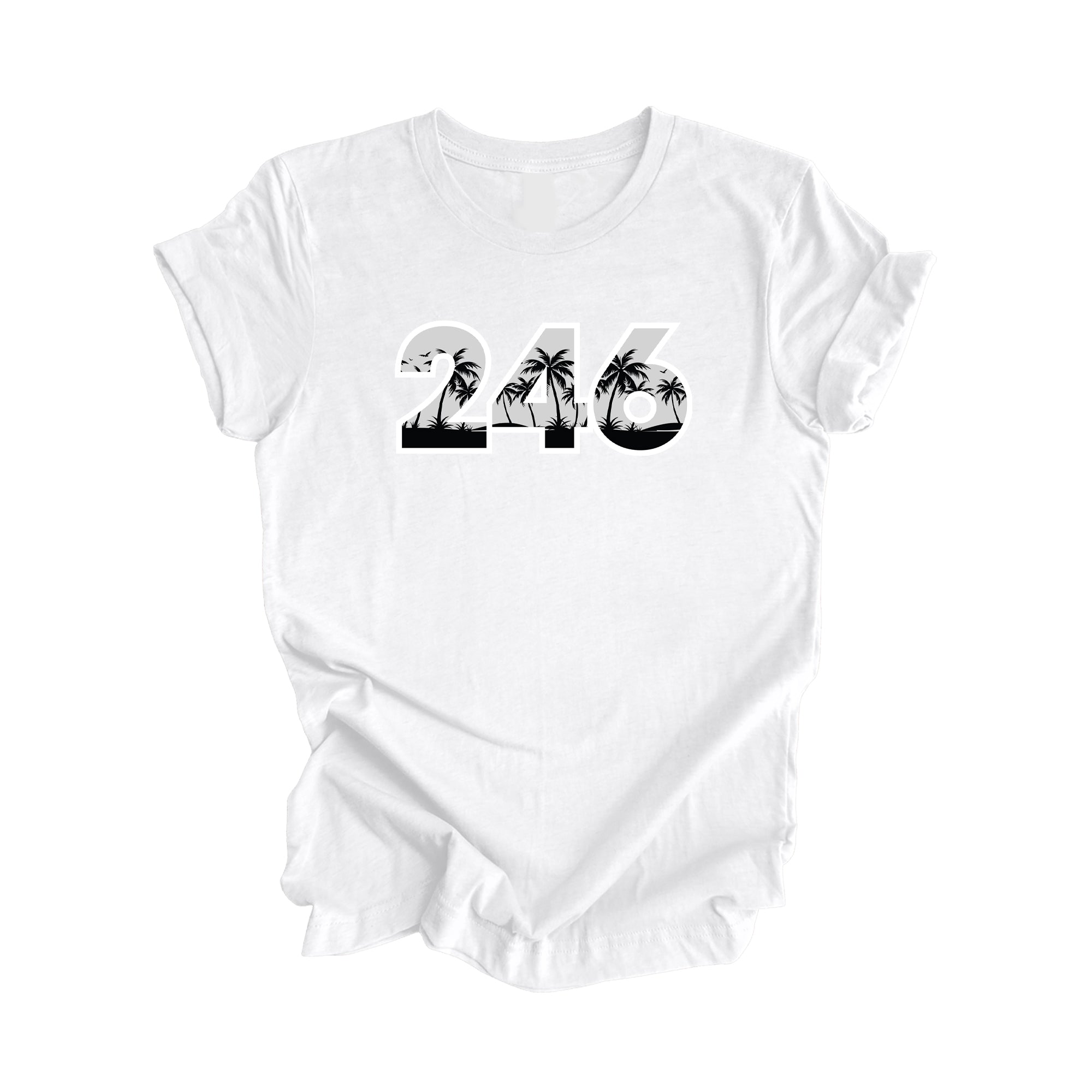 246 Bridgetown Barbados Area Code Beach Gift - Unisex T-Shirt - Inspired X