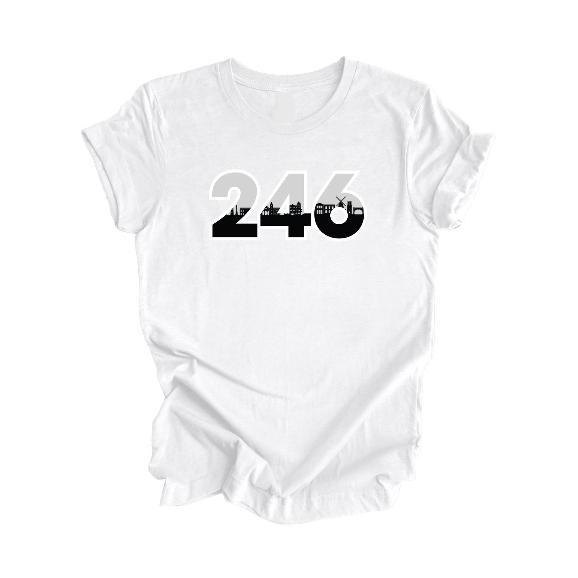 246 Bridgetown Barbados Area Code City Skyline Gift - Unisex T-Shirt - Inspired X