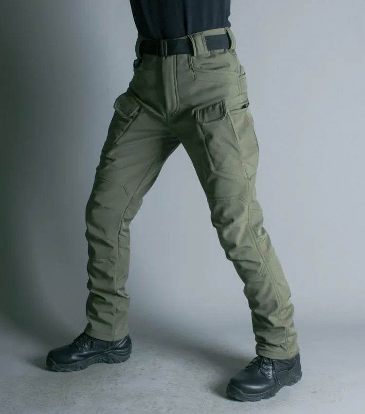 IX7 Shell Tactical Pants Men's Business Shirt Fleece Trousers Pant