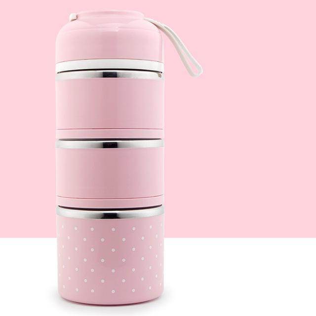 Japanese-Inspired Compartment Lunch Box – Stainless Steel, 1–3 Layer