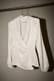 Elara Shirred Surplice Top