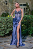 Adjustable Spaghetti Straps Glitter Underlayer Corset