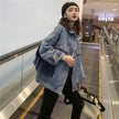 Elegant women Oversized Embroidered Tassel Fringe Denim Jacket