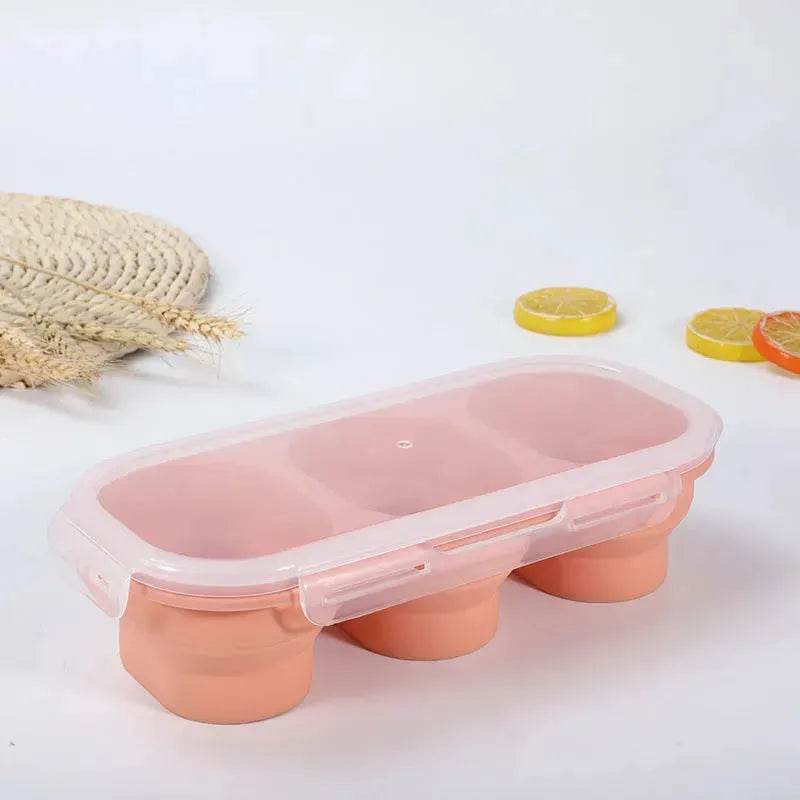 Silicone lunch containers