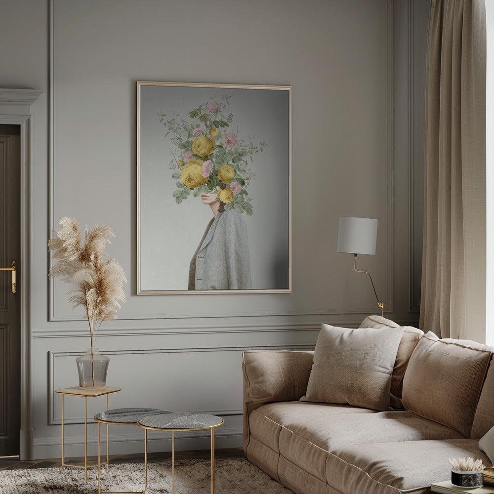 Décoration murale : Bouquet jaune