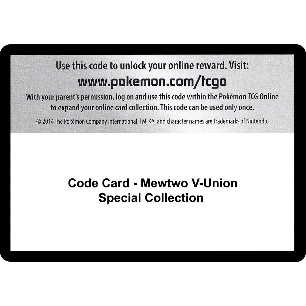 Code Card - Mewtwo V-UNION Special Collection (SWSH07)