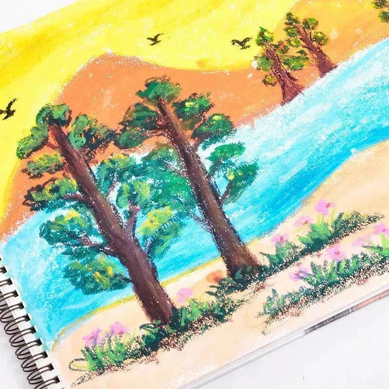 Kids Children Deli Rotating Crayon Children's Oil Pastel