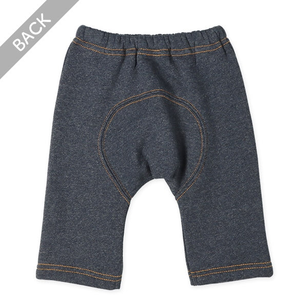 西松屋 ELFINDOLL 裏起毛ニットデニムモンキーパンツ 正規品