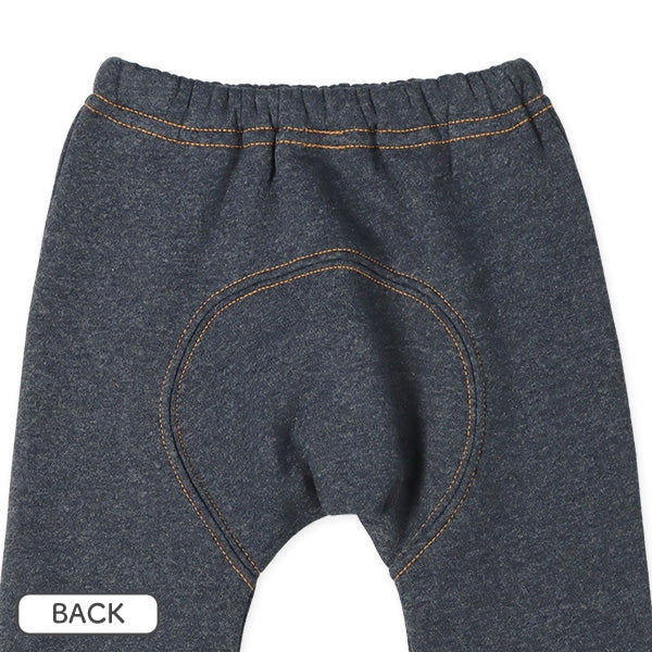 西松屋 ELFINDOLL 裏起毛ニットデニムモンキーパンツ 正規品