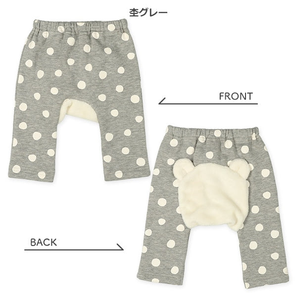 西松屋 ELFINDOLL 裏起毛あら杢おしりくまモンキーパンツ 正規品