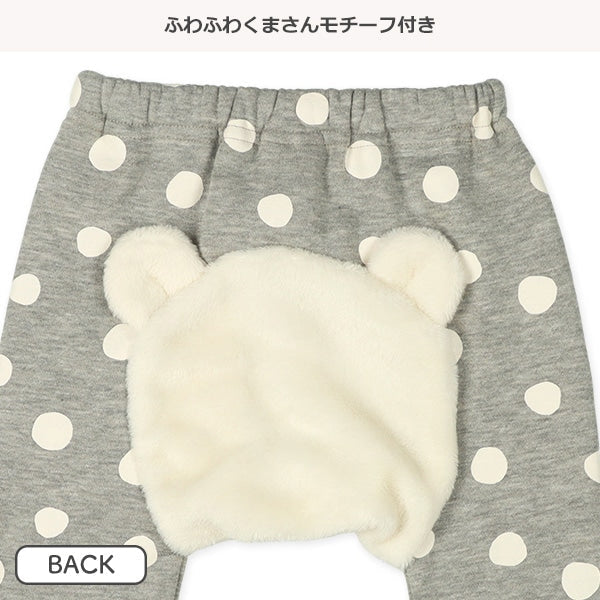 西松屋 ELFINDOLL 裏起毛あら杢おしりくまモンキーパンツ 正規品