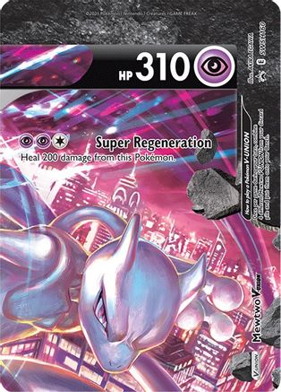 Mewtwo V-UNION - SWSH160 SWSH160/307 - SWSH Sword & Shield Promo Cards Holofoil