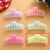 Fluorescent Large Hair Claw Clip – European American Style Plastic Resin Bone Clip
