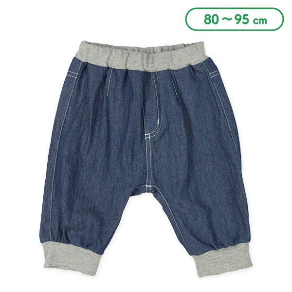 西松屋 ELFINDOLL 6分丈ダンガリーサルエルパンツ正規品