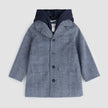 Dress Coat Hooded | Blue | Miles The Label