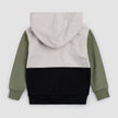 Cement Color Block Hooded Sweatshirt | Miles The Label